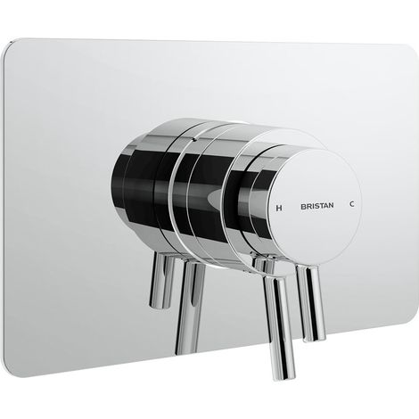 Bristan Prism Concealed Concentric Chrome Valve Shower Mixer PM2 CSHCVO C (1/2)