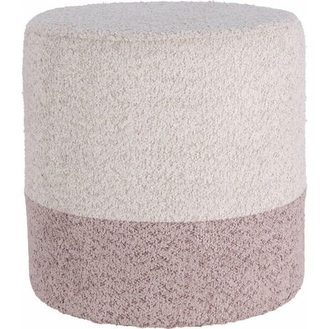 Home Styling Collection Puff bouclé beige 35 cm