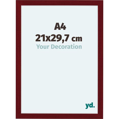 yd. - Cadre photo A4 21x29.7 - Vin Rouge Patine - MDF - Como (1/5)