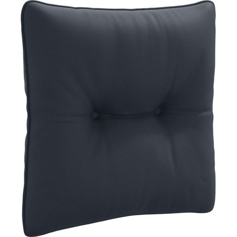 vidaXL Coussin de dos PUTTEN 100 % polyester Bleu foncé