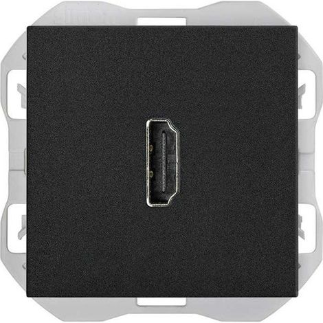 SIMON 270 Connettore HDMI HH nero opaco 20000094-098