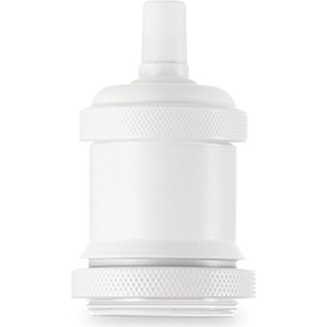 Portalampada In Metallo Colore Bianco Opaco