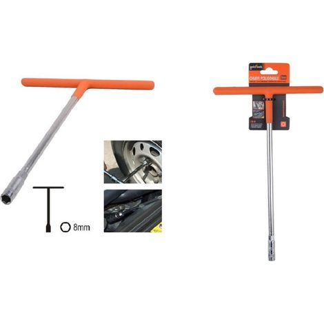 Kaela - Chiave Poligonale Impugnatura Tipo A T Da 8 Mm Con Bussola Esagonale Cr-v 91604 - (1/2)