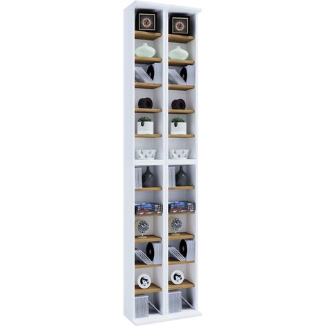 Legno CD DVD Stand Shelf Cabinet Almera 183x42x20 - VCM