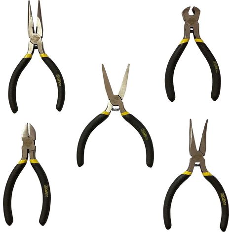 kippen 1014Y - Set Mini Pinze 5 Pezzi per Lavori di Precisione.