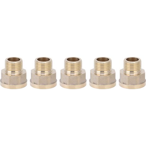 Lot de 5 adaptateurs G3/4 femelle vers G1/2 mâle pour tuyau d'arrosage, accessoire d'irrigation. (1/5)