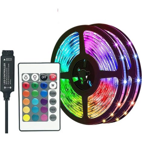 Bande LED RGB multicolore USB - Boucle lumineuse décorative pour ambiance intérieure (1/5)