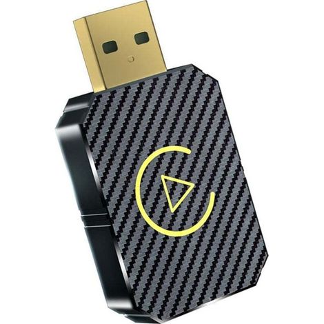 Adaptateur Android Auto sans Fil & Carplay sans Fil, 2 en 1 Pour Adaptateur Sans fil Car play Voiture et Android Auto, Compatible avec Les Voitures à partir de 2016 et Phone iOS 10+,Android 11+,Or (1/4)