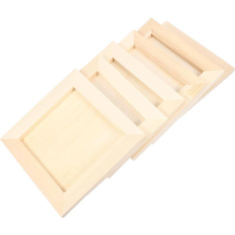 Lot de 4 Cadres Photo en Argile Colorée 12x12 Cm pour Bricolage Garçon et Filles, Matériau Synthétique Confortable et Facile à Utiliser, Design Simple et Élégant pour Garçon (1/5)