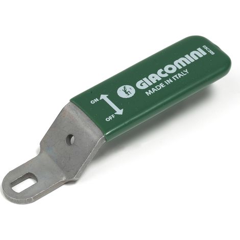 Palanca en acero para válvula de esfera con revestimiento en plástico verde Giacomini P31LVY  3/4" - 1" - 1 1/4"