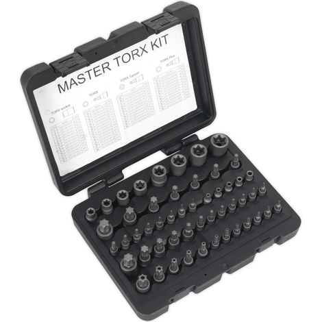 Sealey Premier TRX-Star Master Socket Set 52pc 1/4"", 3/8"" & 1/2""Sq Drive 52pc AK6199