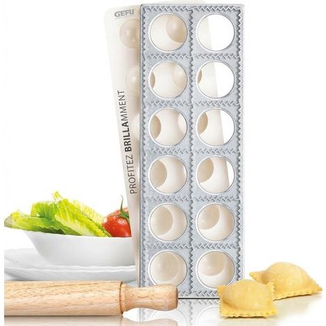 GE28440 Planche à Raviolis Aluminium Blanc 31 virgule 5 x 14 x 3 cm 3 pièces de 12 (1/4)