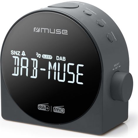 Schwarzes doppelweckerradio - Muse - M185CDB