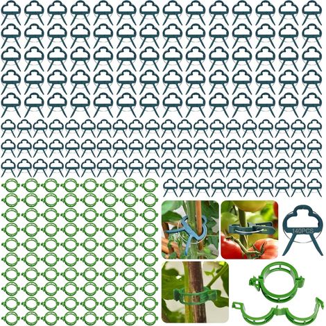 220 Pieces Clips Tomate pour Plantes,Plant Support Clips de Jardin,Tomates Clips de Support de Plantes ​Clip,Clips de Support de Plantes pour légumes, tomates, et Plants de vignes (1/5)