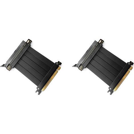 4 cable extensión tarjeta gráfica PCI-E 4.0 16x adaptador 180 grados 10cm (1/5)