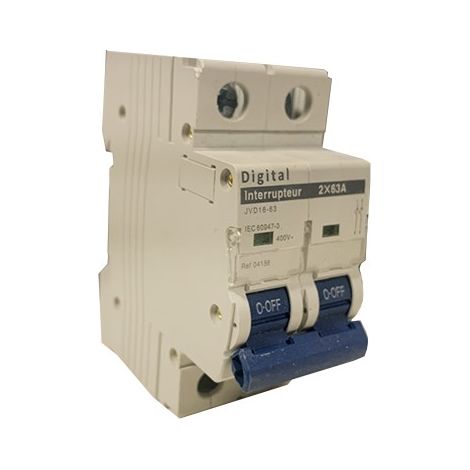 Interruttore magnetotermico digitale 04156 2P 63A 400V