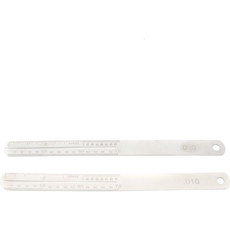 2 Pièces Protège-Frette pour Guitare, Outil de Réparation en Acier Inoxydable avec Échelle pour Manche (1/5)