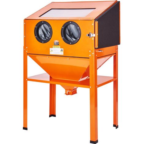 Pour Artisans et Garages Décapage Pratique Armoire de Sablage 227 L Sableuse 40-120 PSI 4 Buses Céramique (1/5)