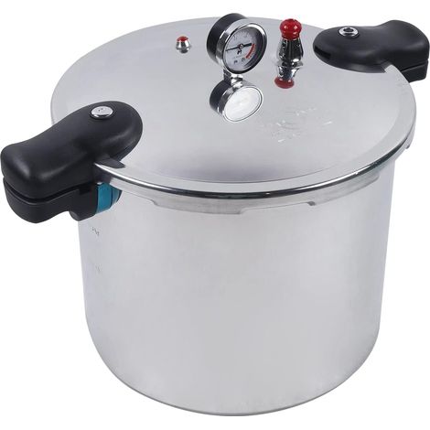 Gojoy – Autocuiseur 22L en aluminium – Capacité 23Qt – Pression 90kPa – Chauffage rapide et uniforme – Sécurité multiple – Nettoyage facile (1/5)