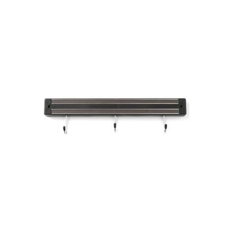 Soporte magnético para cuchillos con ganchos, 300 mm de largo - Hendi 820209