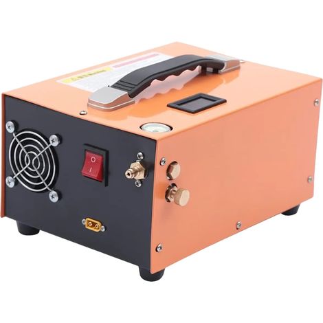 Compresseur d'air haute pression, inflation efficace, construction durable, 220V, Orange (1/2)