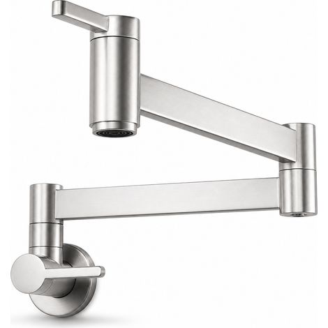 Foldable Wall-Mounted Stainless Steel Swivel Tap for Kitchen Sink 44 cm (1/5)