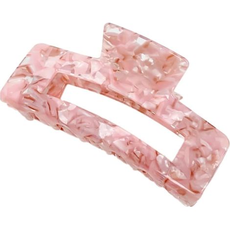 Fermaglio per capelli grande, spesso, antiscivolo, accessorio per capelli da donna, rosa. (1/2)