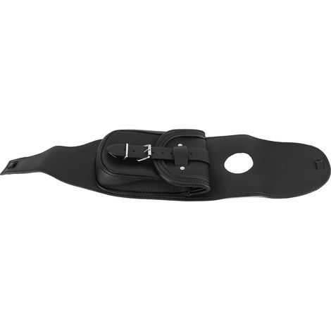 Protection Réservoir Moto en Similicuir avec Pochette, Revêtement de Panneau de Carburant, Accessoire Moto Noir (1/5)