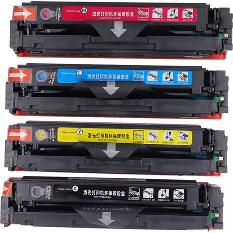 4 cartouches CRG046 compatibles pour 046/046H, adaptées aux imprimantes couleur ImageCLASS MF733Cdw, MF731Cdw, MF735Cdw et LBP654Cdw (1/5)