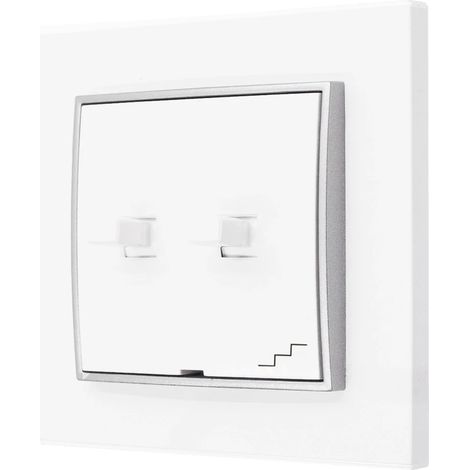 doppia scala stile USA Karlik mini bianco/argento (1/3)