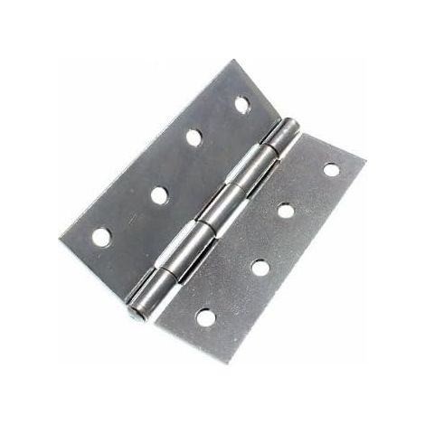 Lot de 3 paires de charnières en acier plaqué zinc 100 mm (1/2)