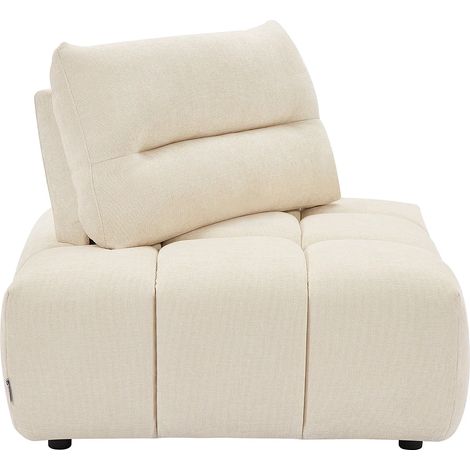 Poltrona angolare schienale avanti-indietro in Tessuto testurizzato Beige - APOLIU (1/5)