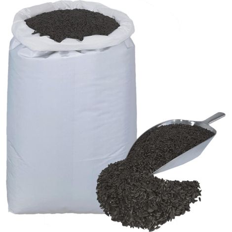 Agrarshop – Graines de tournesol noires 20 kg – Nourriture énergétique pour oiseaux granivores – Source d'acides aminés et vitamines