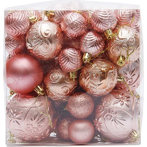 Décorations de Noël, décorations de Noël rouges et blanches assorties, décorations incassables (1/5)