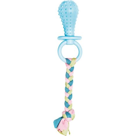 Jouet pour chien à mordre Sucette avec ficelle idéale pour les premières morsures 26 cm