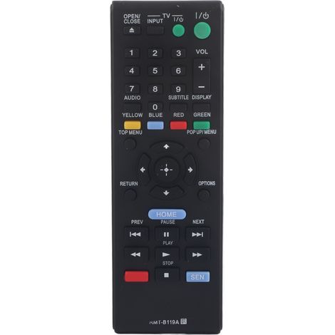 Elegante Fernbedienung RMT-B119A, Ersatzfernbedienung für Blu-ray-Player (1 Stück) (1/5)