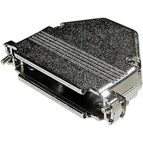Capot SUB-D 25 pôles ASSMANN WSW AGP 25 G-METALL métal 180 ° argent 1 pc(s) D99346 (1/2)