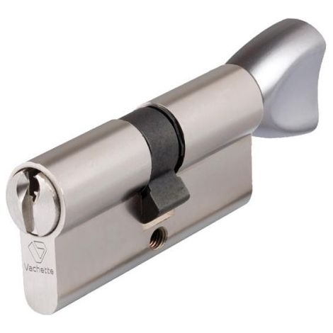 Cylindre à bouton V5 - ASSA ABLOY VACHETTE              N/A                                30 mm  50 mm              Nickelé