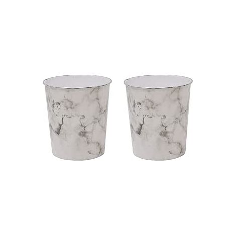 Small Marble Waste Paper Bin, Set of 2 (1/4)