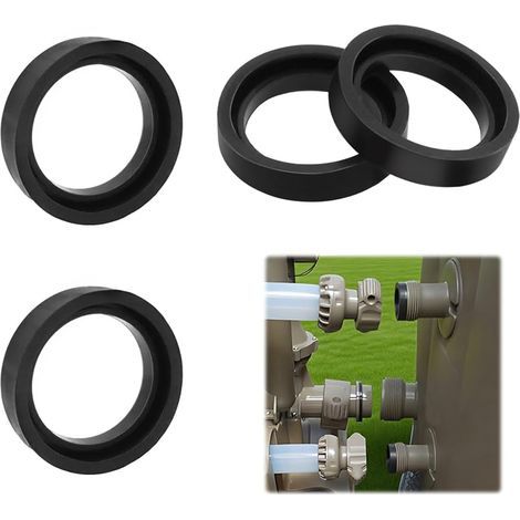 Joint D'entrée et de Sortie pour Intex Pure Spa, Joints pour Simple Spa de Remplacement 11699, Empêche Les Fuites et Maintient l'intégrité de l'eau grâce à l'étanchéité pour Piscin,4 PCS (1/5)