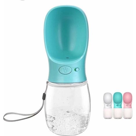 Bouteille d'eau portable pour chien, distributeur d'eau antibactérien pour animaux de compagnie, gamelle de voyage anti-fuite pour chien et chat pour boire en extérieur (1/5)