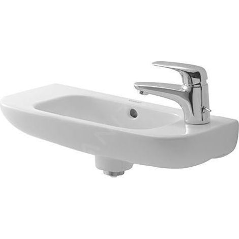 Duravit D-Code - Lave-mains 500x220 mm, avec un trou pour robinet à droite, blanc 07065000082 (1/4)