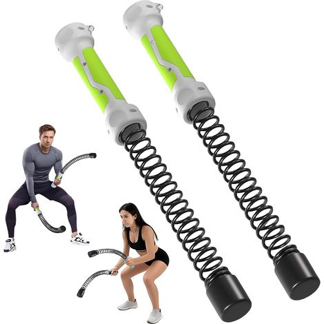 2 x Wireless Training Ropes, Portable Cordless Weighted Ropes, Suitable for Home Gyms, HIIT Training and Low Impact Cardio Workouts (1/5)