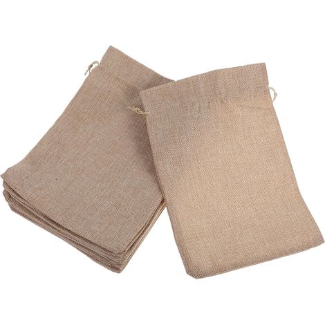 Paquete de regalo con 10 bolsitas de tela con cordón para joyas. (1/5)