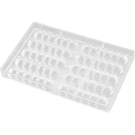 Schokoladenform mit 10 Mulden, halbrunde, kürbisförmige Kuchenform (siehe Foto) (1/5)