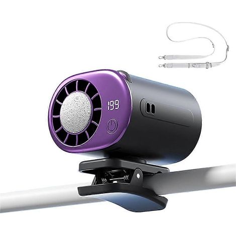Tragbarer Ventilator mit Sicherheitsclip, Klimaanlage und LED-Anzeige für Zuhause, Reisen und Camping, Mini-Lüfter D (1/5)