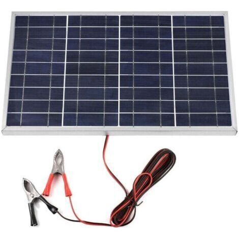 Panneau solaire 12V 10W, contrôleur Portable, ensemble d'alimentation, pince crocodile, générateur solaire domestique Rechargeable pour l'extérieur, chargeur solaire RV