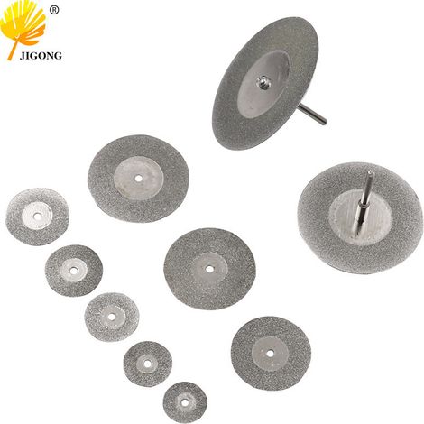 Disques de coupe diamantés de 16 à 60 mm pour la découpe du verre et du jade, disques de meulage dentaire et lames de scie diamantées pour le scellement/nettoyage des joints