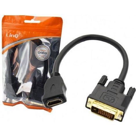 Trade Shop - HDMI-Buchse auf DVI 24+1 Stecker, Videoadapterkabel, TV-Projektoren, PC KL-9230 -