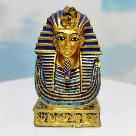 Figurine en résine représentant Cléopâtre pharaon égyptienne antique dans un sarcophage, statue rétro pour la décoration d'un aquarium ou d'une salle de yoga. (1/4)